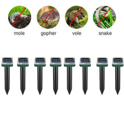 Outdoor Ultrasonic Pest Repeller Garden Mole Repellent Solar Power Ultrasonic Mole Snake Bird Mosquito Mouse Control Garden Yard