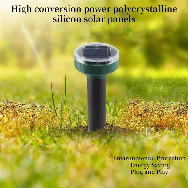 Outdoor Ultrasonic Pest Repeller Garden Mole Repellent Solar Power Ultrasonic Mole Snake Bird Mosquito Mouse Control Garden Yard
